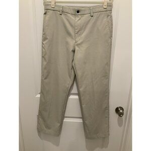 Callaway Golf Pant 34x30 Mens Polyester Tan Flat Front 4 Pockets